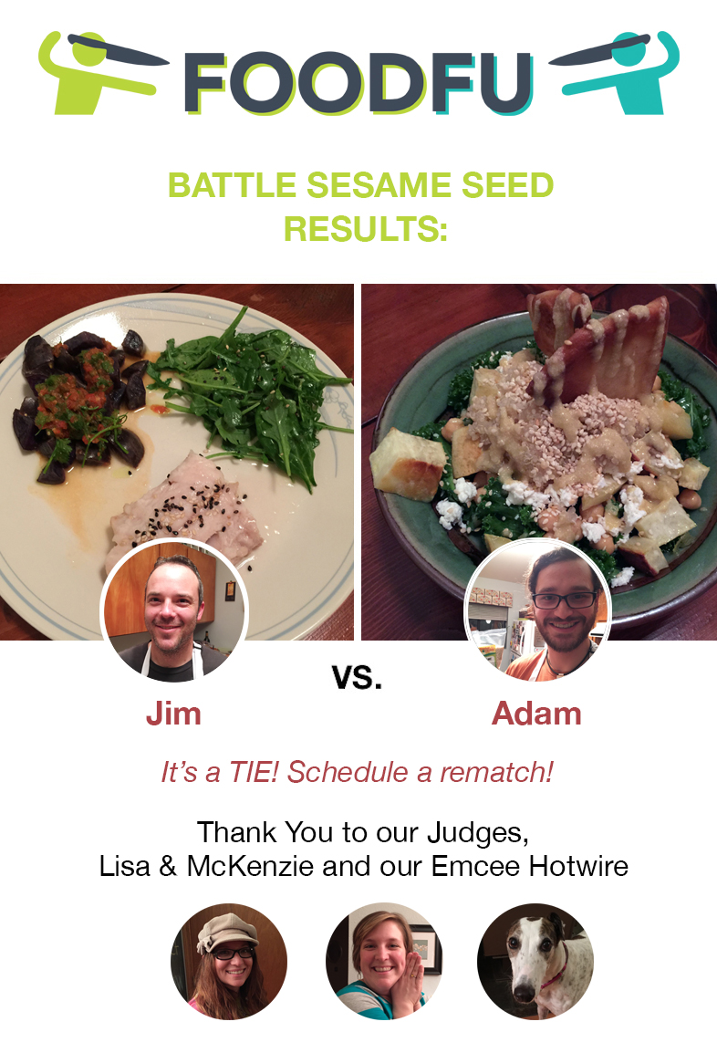 FoodFu Battle Sesame Seed Results