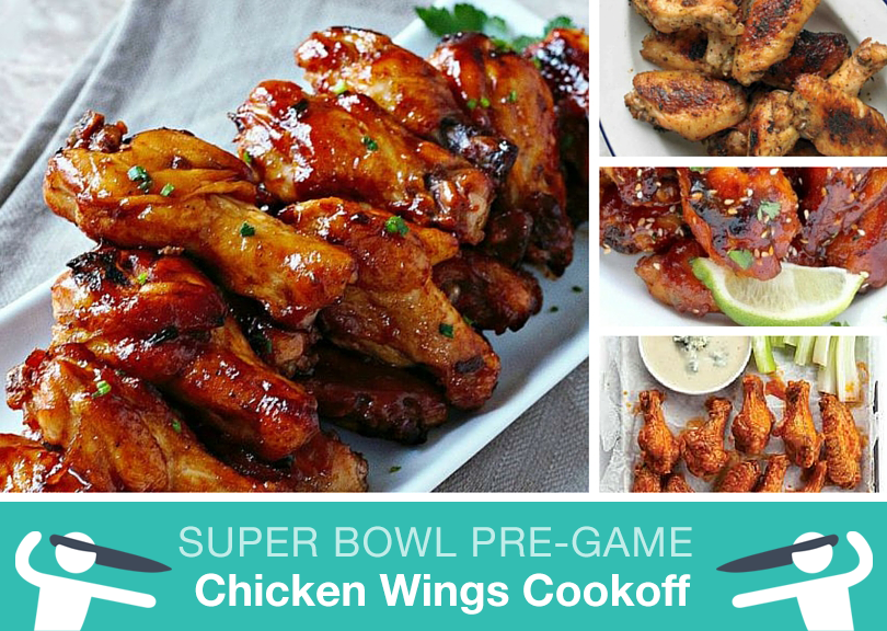 Chicken Wings Cookoff Super Bowl Party Pre-Game